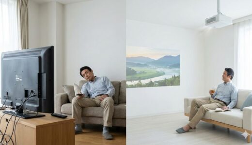 Aladdin X2 Plus vs テレビ｜40代ミニマリストがテレビを捨ててプロジェクターにする「5つの理由」