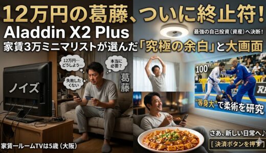 【結論】家賃3万ミニマリストが、あえて今Aladdin X2 Plusを買う決意をした理由