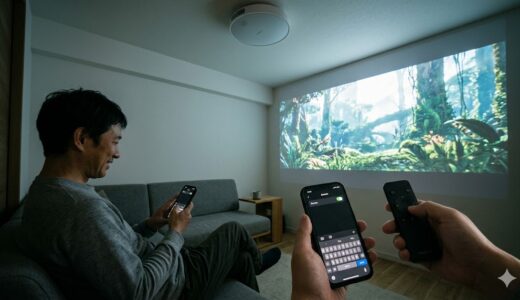 【リモコンの使い勝手】暗闇でも操作しやすい？スマホアプリでの操作との比較